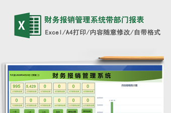 2024年财务报销管理系统带部门报表免费下载