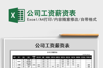 2025年公司工资薪资表