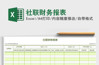 2025年社联财务报表