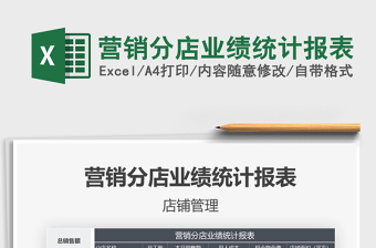 2025年营销分店业绩统计报表