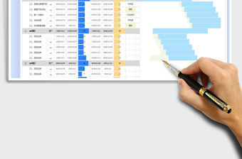 2024年项目工作计划甘特图（自动追踪）
