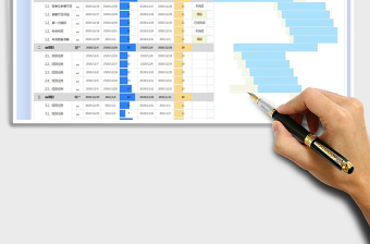 2024年项目工作计划甘特图（自动追踪）免费下载