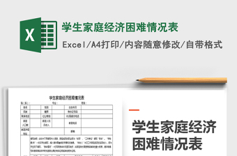 2025年学生家庭经济困难情况表