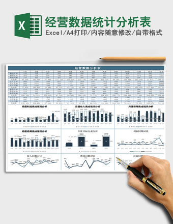 2025年经营数据统计分析表