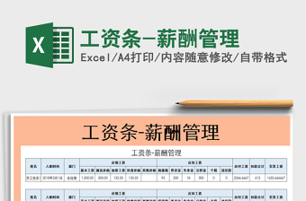 2025年工资条-薪酬管理