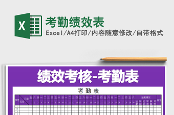 2025年考勤绩效表