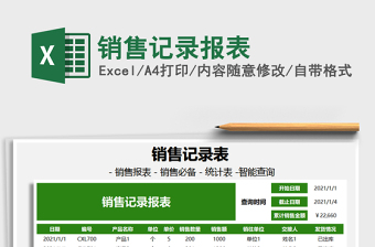 2025年销售记录报表