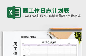 2025年周工作日志计划表