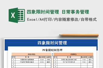 2024年四象限时间管理 日常事务管理免费下载