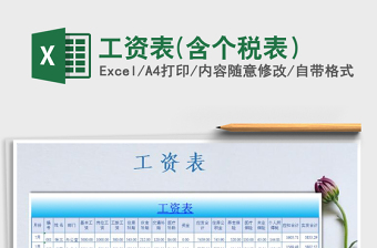 2025年工资表(含个税表）