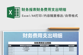 2025年财务报表财务费用支出明细