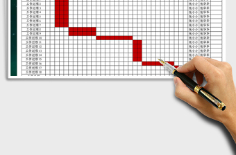 2025年每月工作时间进度安排表模板