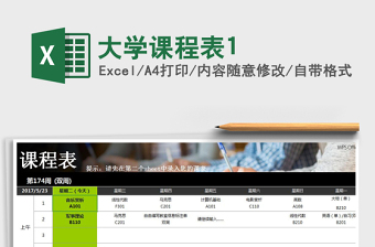 2024年大学课程表1