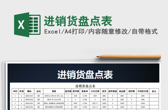 2025年进销货盘点表