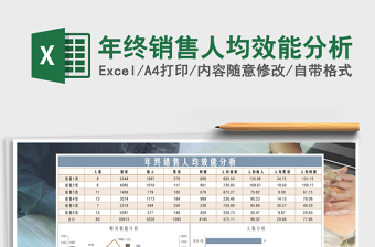 2024年年终销售人均效能分析免费下载