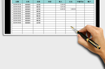 2025年财务出纳现金流量表-收支表