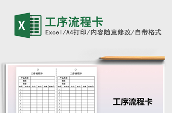 2025年工序流程卡