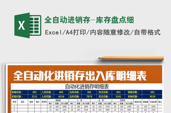 2024年全自动进销存-库存盘点细