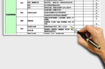 2024年活动策划工作流程清单免费下载