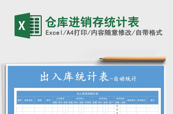 2025年仓库进销存统计表