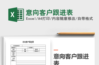 2025年意向客户跟进表