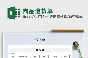 2025年商品退货单