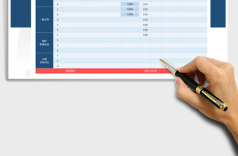 2025年简洁周工作计划表自动百分比