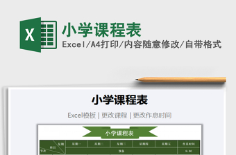 2025年小学课程表