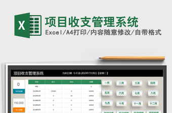 2024年项目收支管理系统