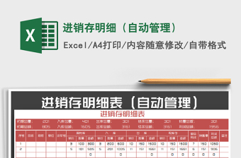 2025年进销存明细（自动管理）