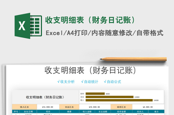 2025年收支明细表（财务日记账）