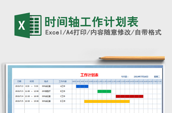 时间轴工作计划表