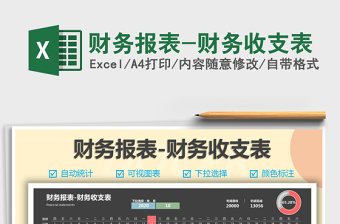 2024年财务报表-财务收支表