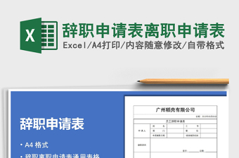 2025年辞职申请表离职申请表