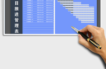 2024年项目推进管理表-甘特图