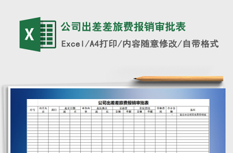 2025年公司出差差旅费报销审批表