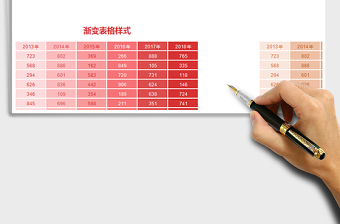 2025年渐变表格样式