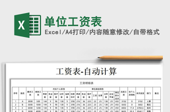 2025年单位工资表