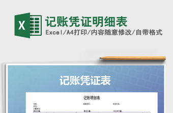 2025年记账凭证明细表