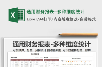 2025年通用财务报表-多种维度统计