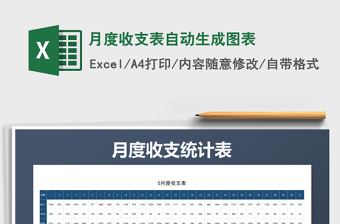 2025年月度收支表自动生成图表