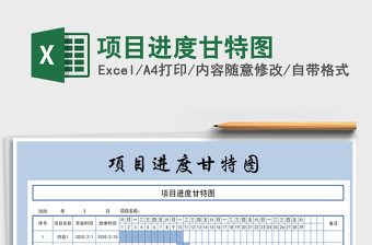 2024年项目进度甘特图