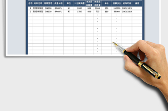 2025年项目材料采购计划表免费下载