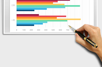 2025年粉色多彩系列图表之条形图