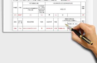 2024年第七次全国人口普查表短表