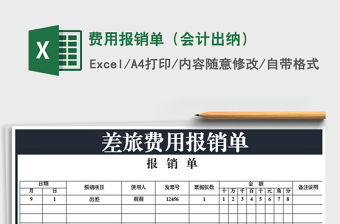 2025年费用报销单（会计出纳）