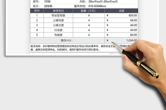 2025年物业管理费用催缴单