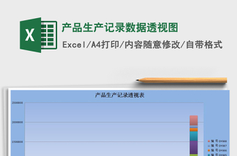 2025年产品生产记录数据透视图免费下载