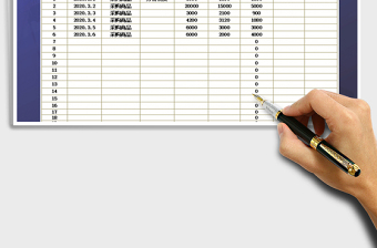 2025年财务费用收支表(自动计算）