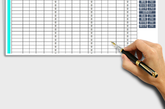 2025年财务收入支出记账表